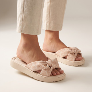 Chinelo Feminino Papete Ultraconforto Modare 7208.101 Creme/Onça