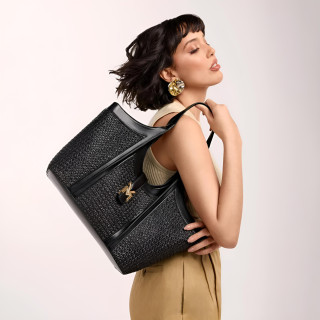 Bolsa Feminina Tote Grande Via Marte B1-318-01 Preto