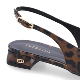 Sapato Feminino Luz Da Lua Slingback D80800001 Onça