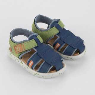 Sandália Infantil Menino Cartago 12210 Cinza Azul
