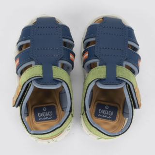 Sandália Infantil Menino Cartago 12210 Cinza Azul
