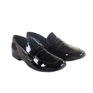 Loafer Feminino Via Marte Verniz 075-002 Preto
