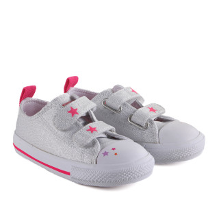 Tênis infantil Menina Converse All Star Ck1128 Prata