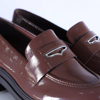 Mocassim Feminino Via Marte 246-005 Dark Brown