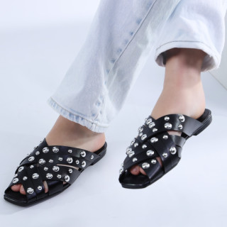 Mule Feminino Zariff com Maxi Esferas 50435-91095 Preto