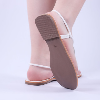 Sandália Feminina Rasteira Zariff 96315 Branco