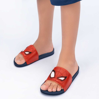 Chinelo Slide Infantil Menino Grendene 23194 Azul Vermelho