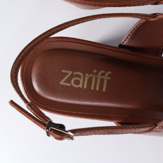  Sandália Feminina Zariff com Salto Bloco 5309.11850 Caramelo