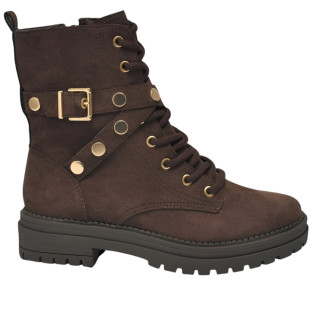 Bota Feminina Via Marte em Camurça 354-004 Cafe