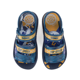 Sandália Infantil Sonic Grendene 22951 Azul/Amarelo