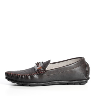Sapato Mocassim Masculino Com Metal Stay Café